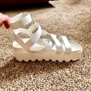 Shein White Sandals